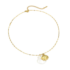 Ocean Breeze Seashell & Starfish Necklace PDNK358