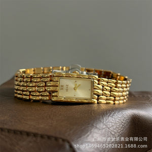 Vintage Rectangular Bangle Watch Stainless Steel PDW029 - view 9