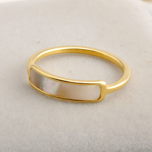 Natural Mother of Pearl Ring