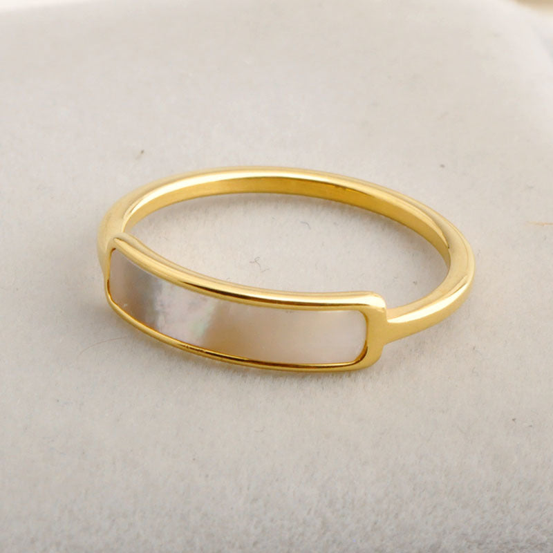 Natural Mother of Pearl Ring
