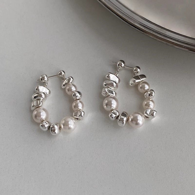 Irregular Baroque Pearl Dangle Earrings