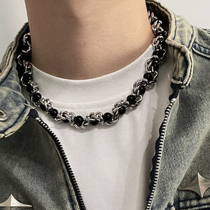 Gothic Layered Necklace Dark Academia Choker
