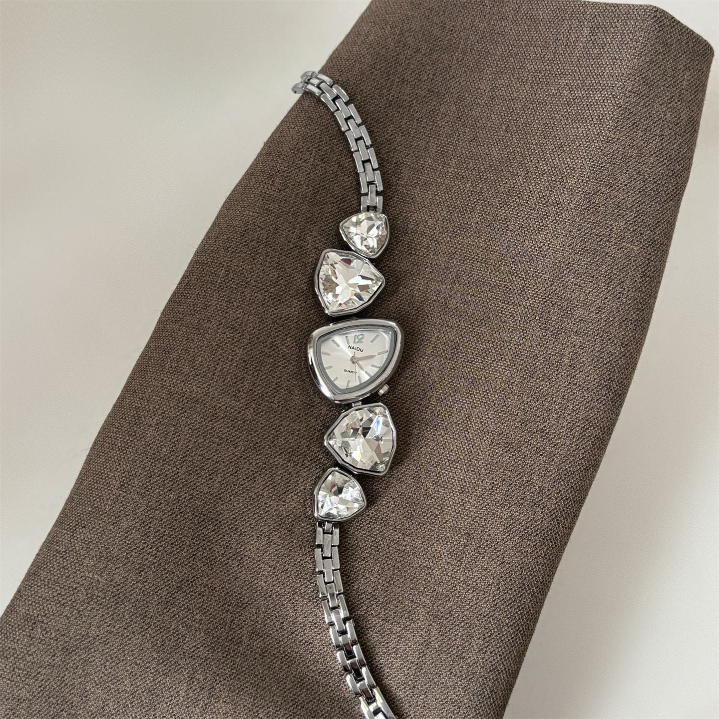 Irregular Chain Watch Colorful Diamond Quartz PDW020 - view 5