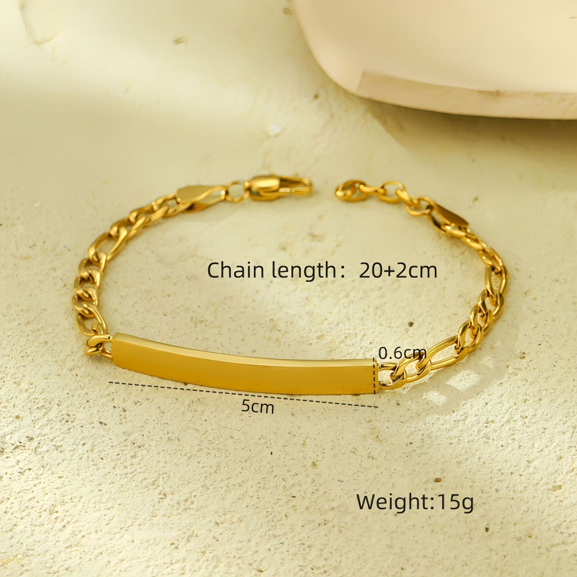Liquid Metal Link Chain Bracelet