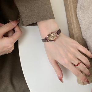Minimalist Diamond-Cut Glass Square Watch PDW015 - view 7