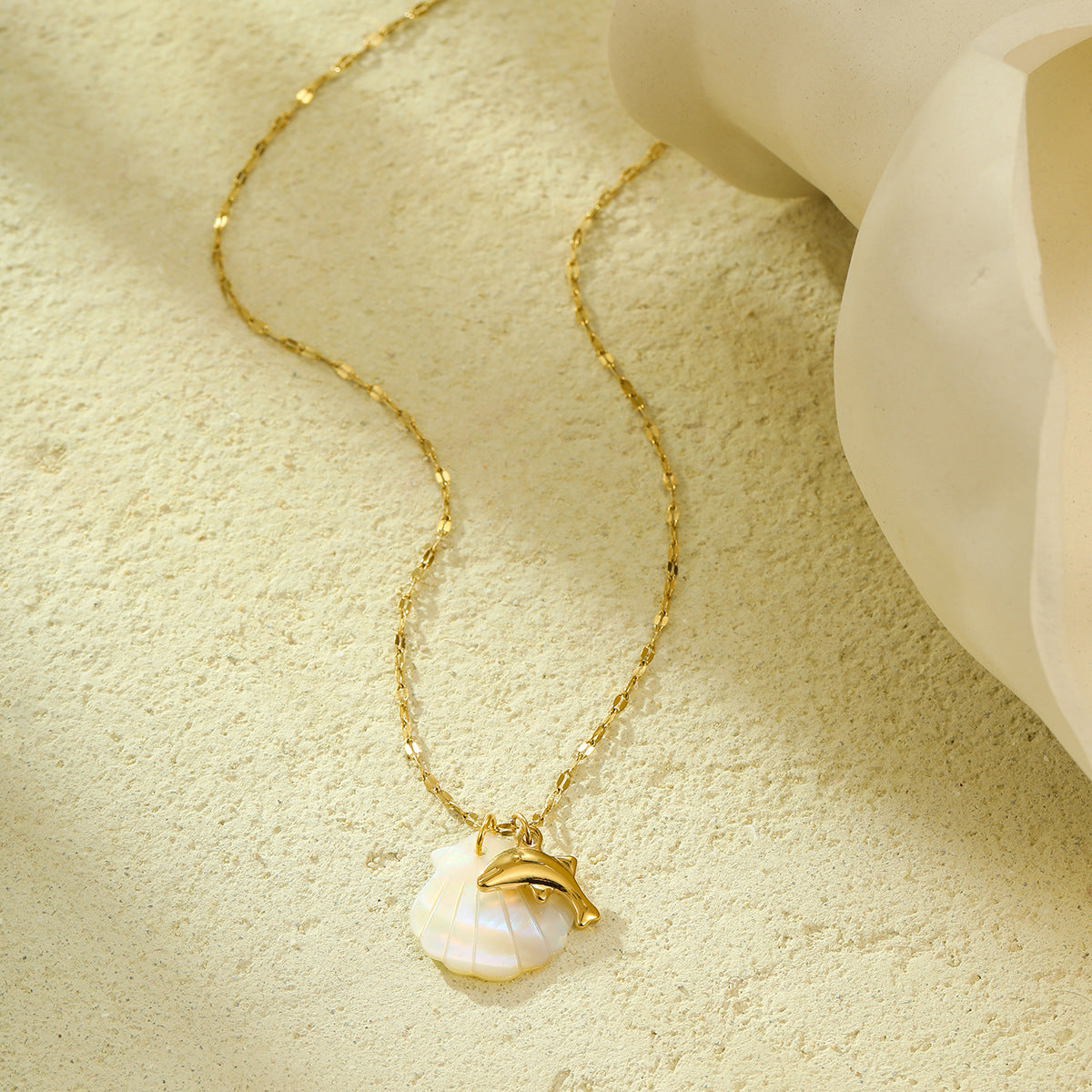 Ocean Breeze Dolphin Pendant Necklace