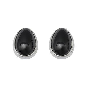 Vintage Black Onyx Teardrop Statement Earrings PDRG320 - view 7