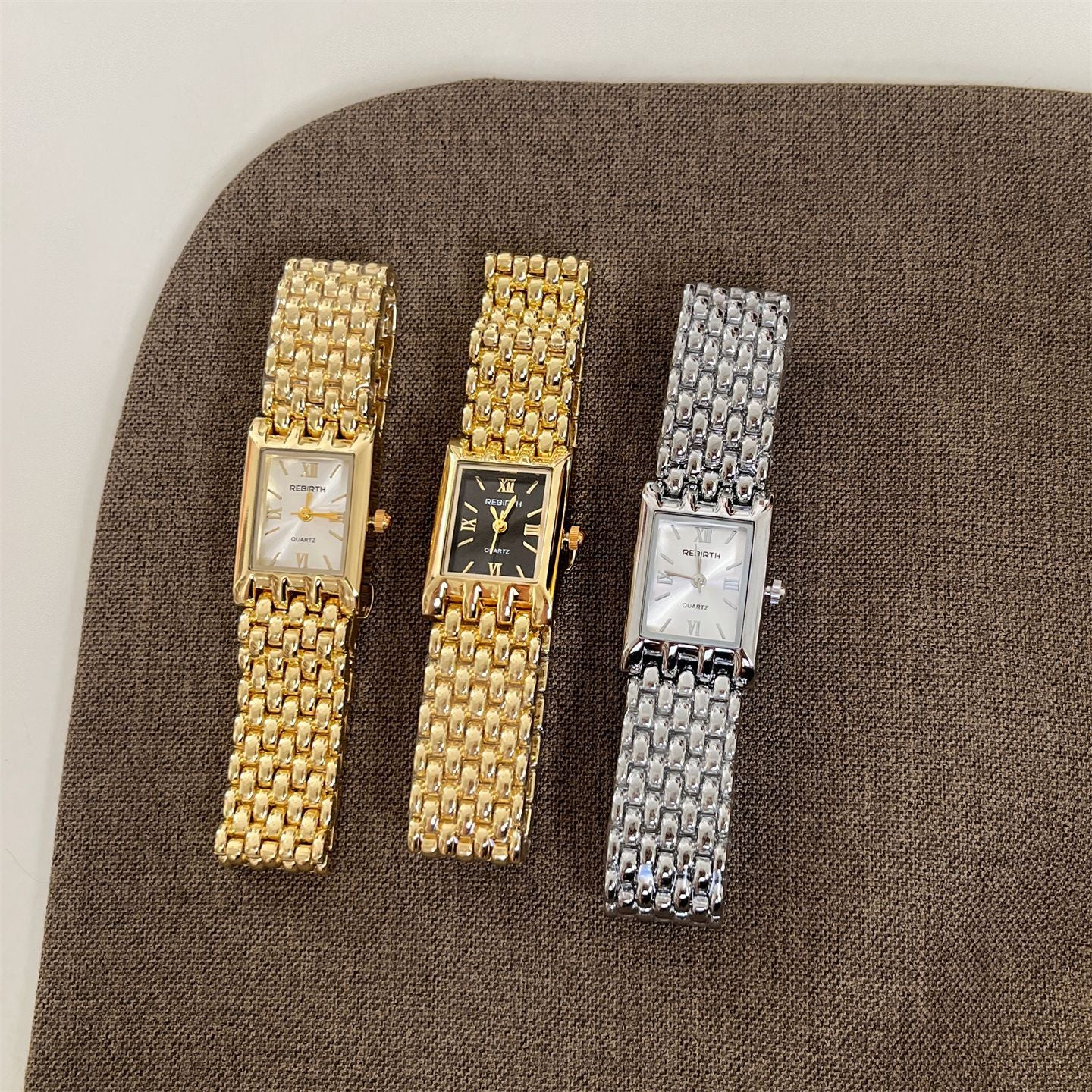 Rectangular Link Bracelet Bangle Watch PDW033 - view 4