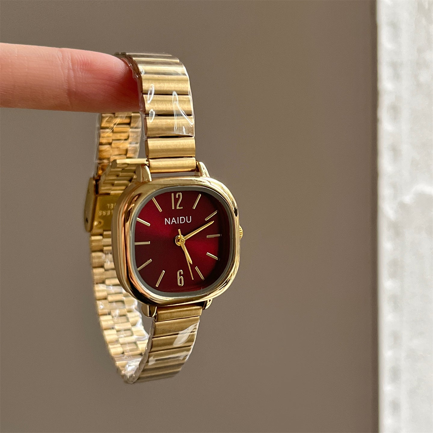 Bamboo Link Square Dial Watch PDW026