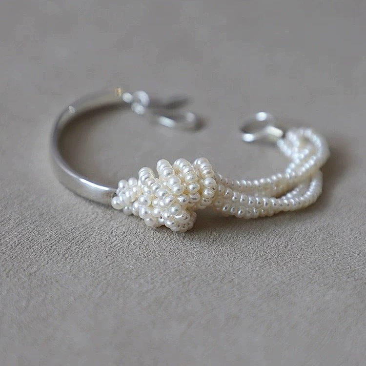 Faux Pearl Cuff Bracelet