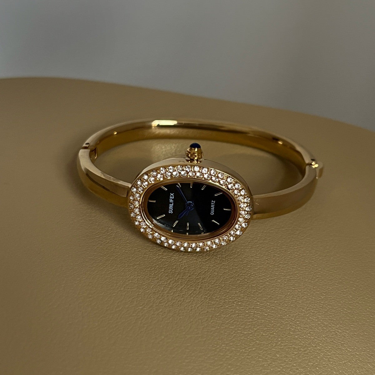 Vintage Diamond Accent Bangle Watch Elegant PDW009 - view 3