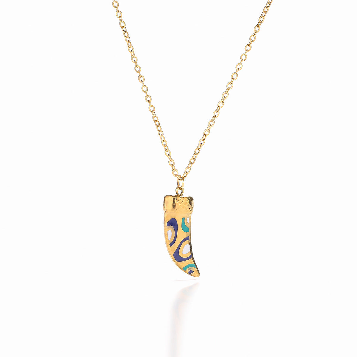 18K Gold Plated Geometric Eye Necklace