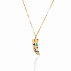 18K Gold Plated Geometric Eye Necklace