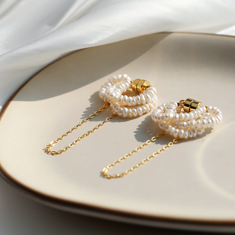 Magnetic Pearl Ear Cuff Set