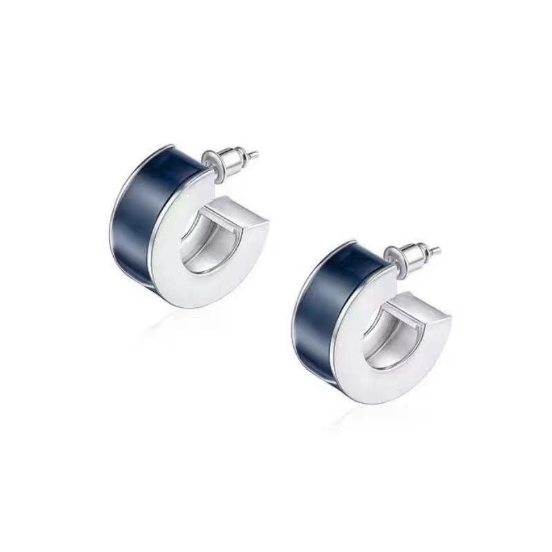 Liquid Enamel Stud Earrings