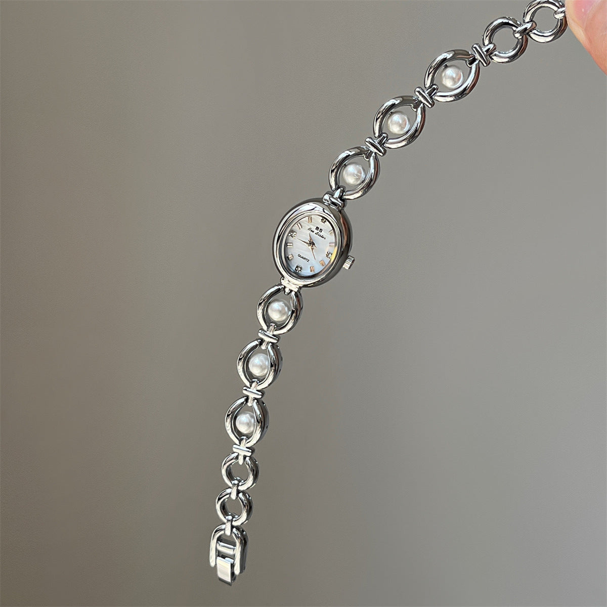 Amber Pearl Bracelet Watch Gold Quartz Movement PDW027 - view 8