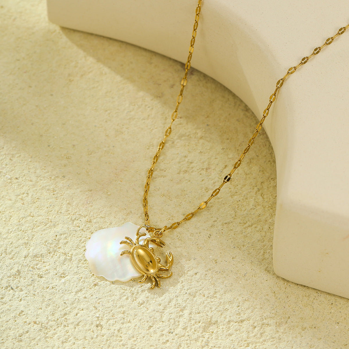 Ocean Breeze Crab Claw Pendant Necklace