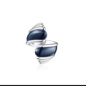 Liquid Enamel Open Ring 18K Gold Plated Brass