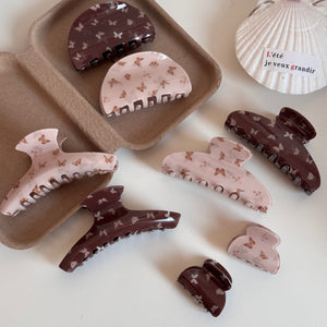 Butterfly Print Hair Claw Clip haire003