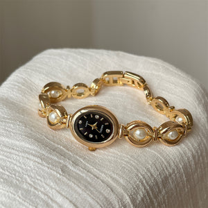 Four-Diamond Pearl Bracelet Watch PDW024 - view 7