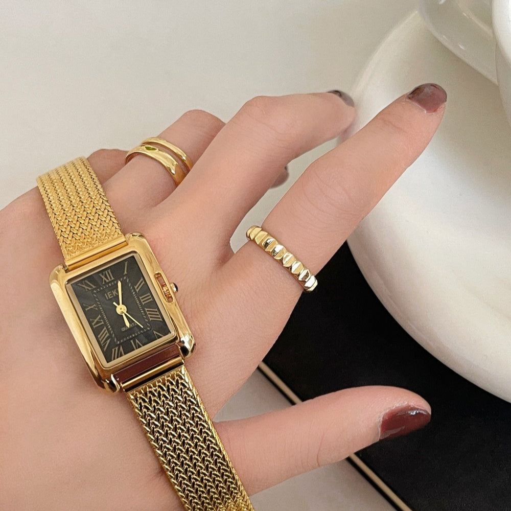 Wheat Chain Bracelet Watch Quartz Rectangular Dial PDW023 - view 4
