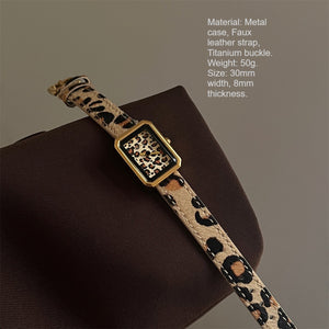 Leopard Print & Velvet Snake Head Watch PDW045 - view 3