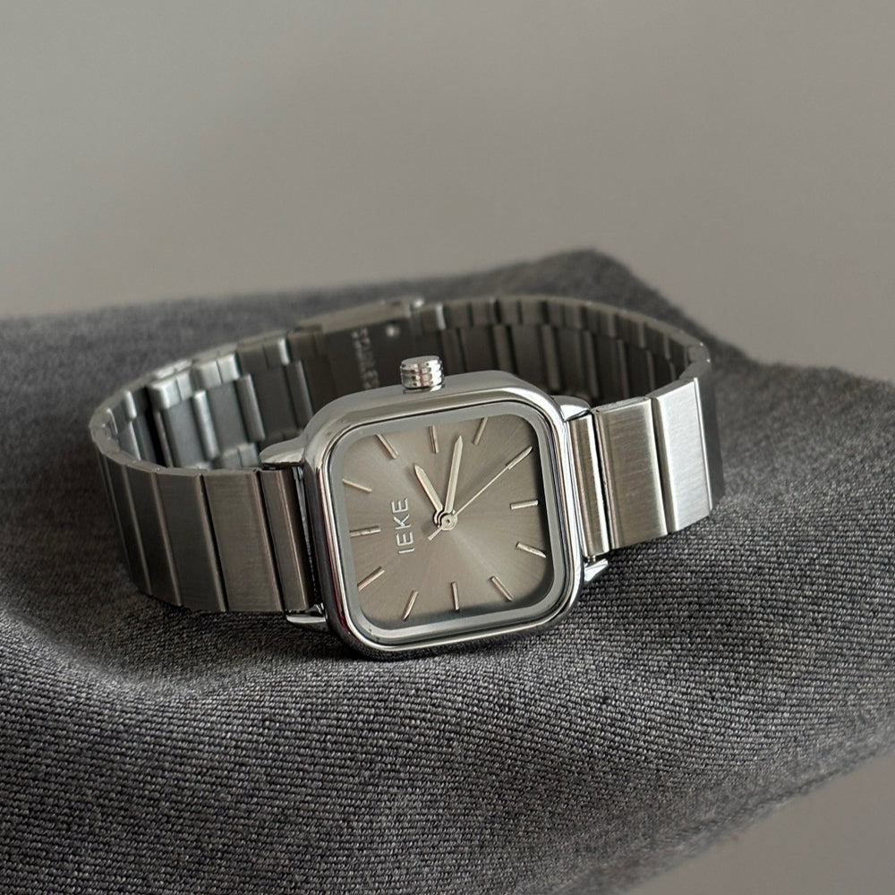 Classic Silver Gray Bamboo Link Quartz Watch PDW002 - view 5