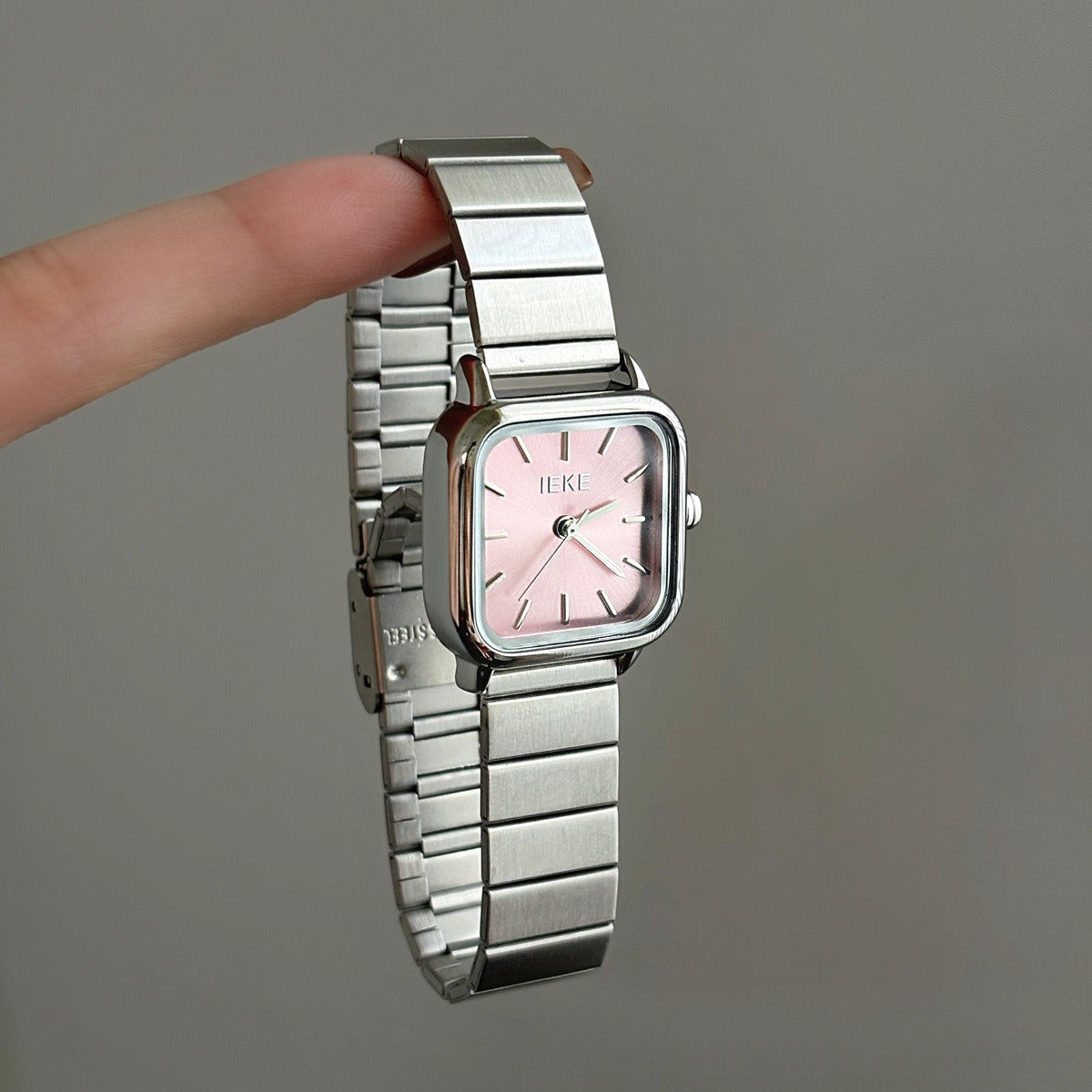Classic Silver Gray Bamboo Link Quartz Watch PDW002 - view 7