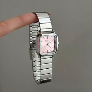 Classic Silver Gray Bamboo Link Quartz Watch PDW002 - view 7