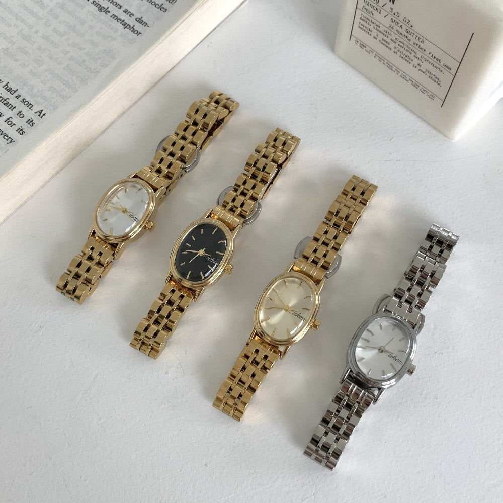 Petite Gold Steel Bracelet Watch PDW021