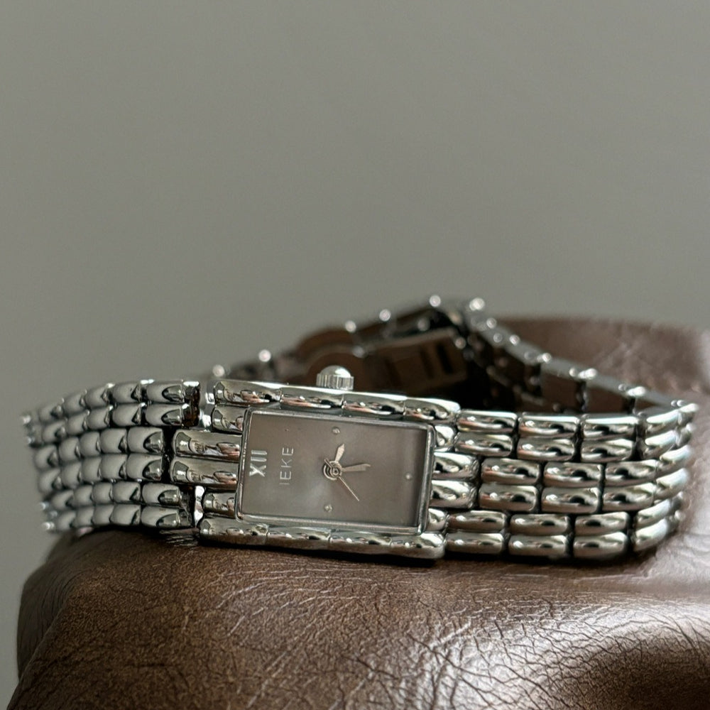 Vintage Rectangular Bangle Watch Stainless Steel PDW029 - view 2