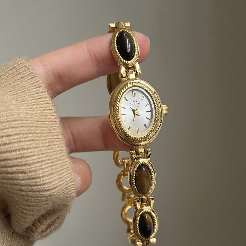 Jade Elliptical Bracelet Watch PDW006