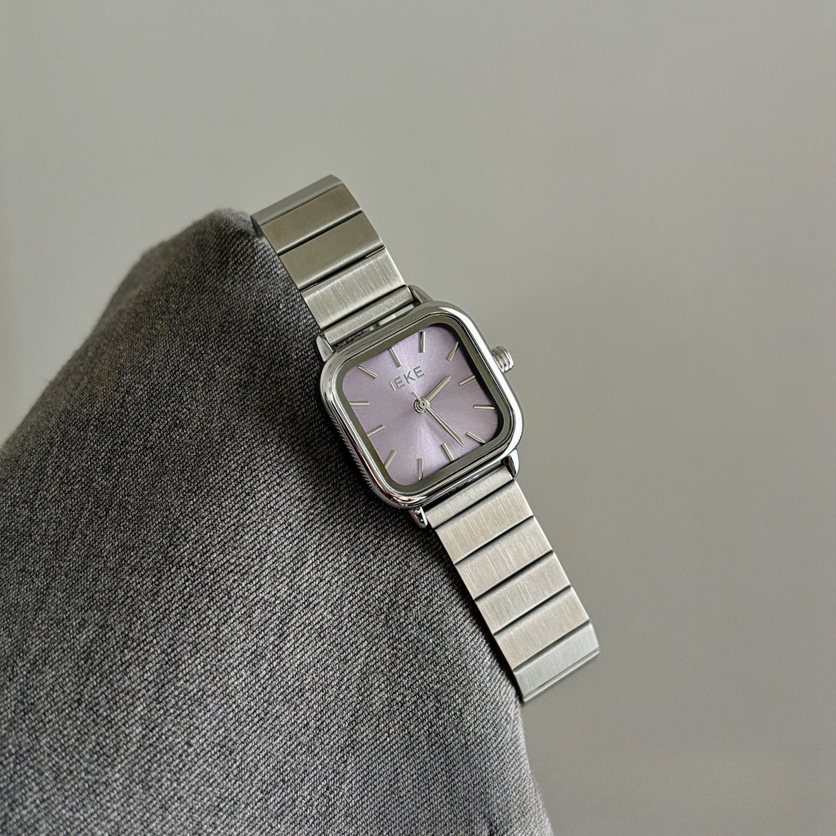 Classic Silver Gray Bamboo Link Quartz Watch PDW002