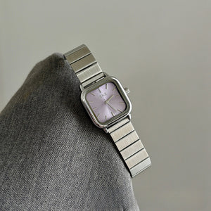 Classic Silver Gray Bamboo Link Quartz Watch PDW002