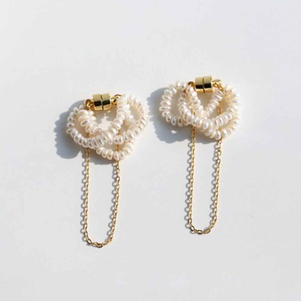 Magnetic Pearl Ear Cuff Set