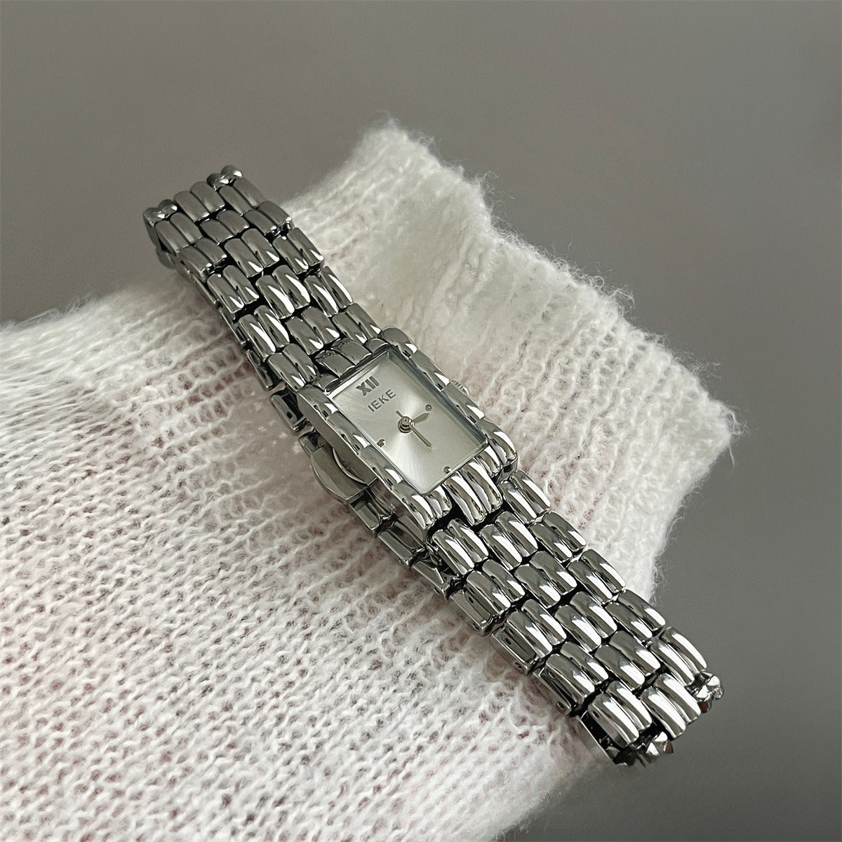 Vintage Rectangular Bangle Watch Stainless Steel PDW029 - view 5