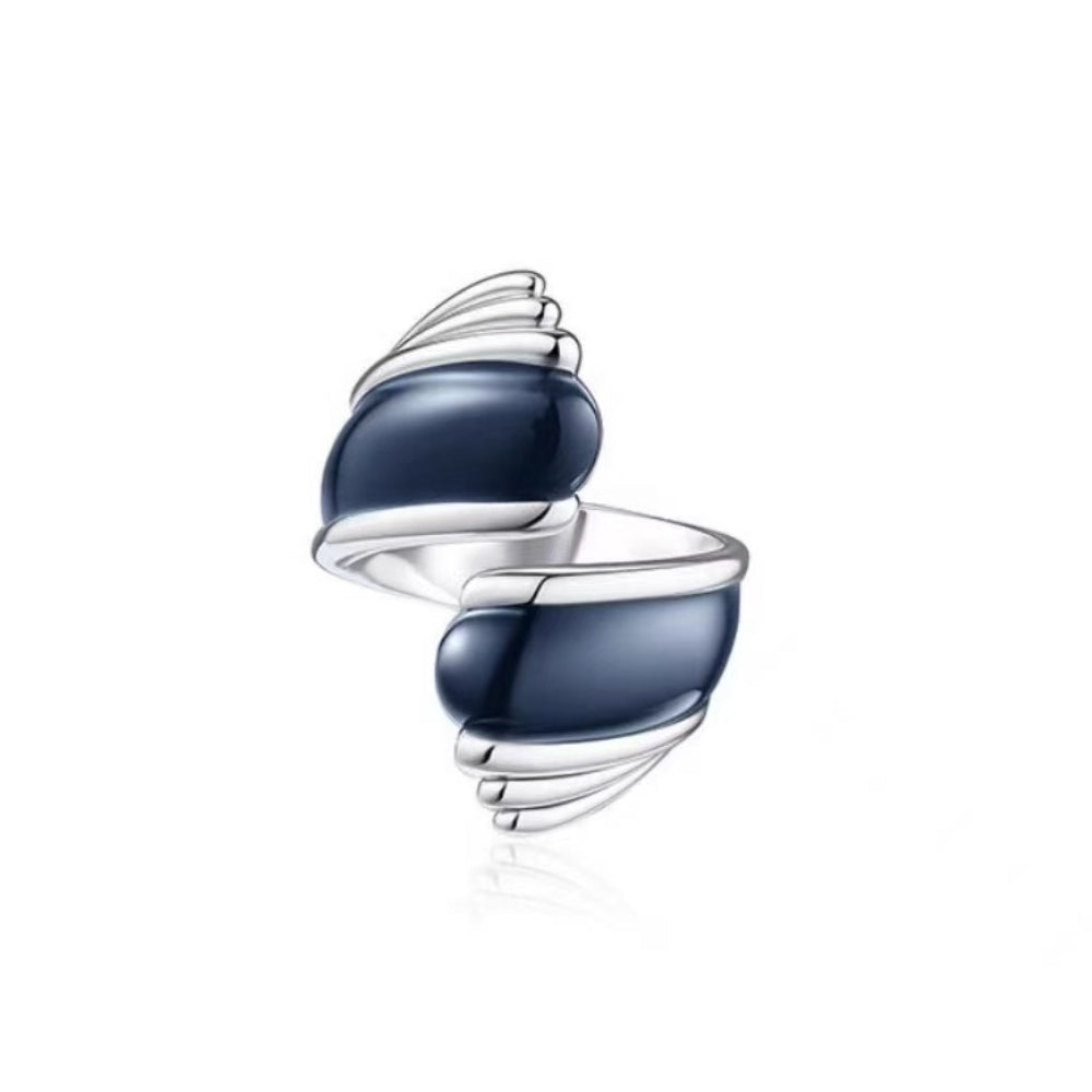Liquid Enamel Open Ring 18K Gold Plated Brass