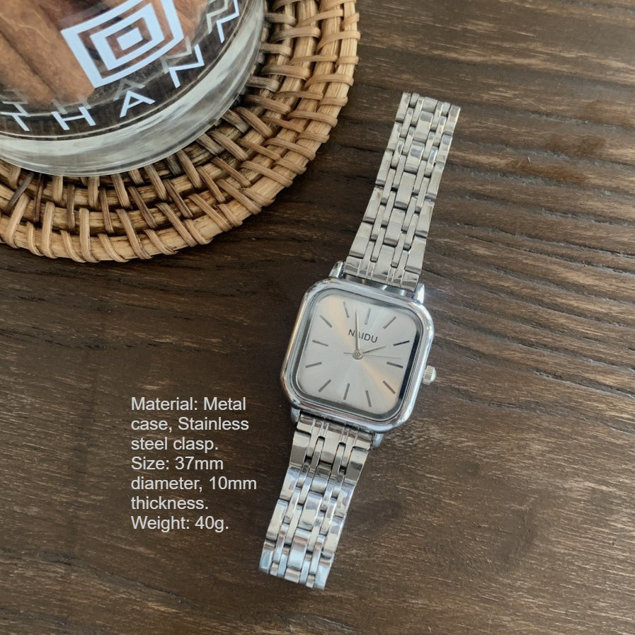 Square Steel Strap Quartz Watch PDW018 - view 5