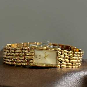 Vintage Rectangular Bangle Watch Stainless Steel PDW029