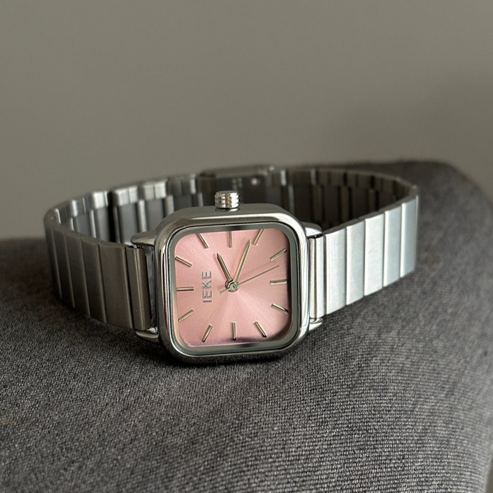 Classic Silver Gray Bamboo Link Quartz Watch PDW002 - view 4