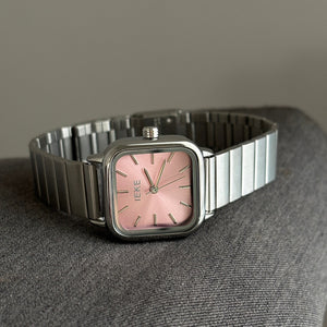 Classic Silver Gray Bamboo Link Quartz Watch PDW002 - view 4