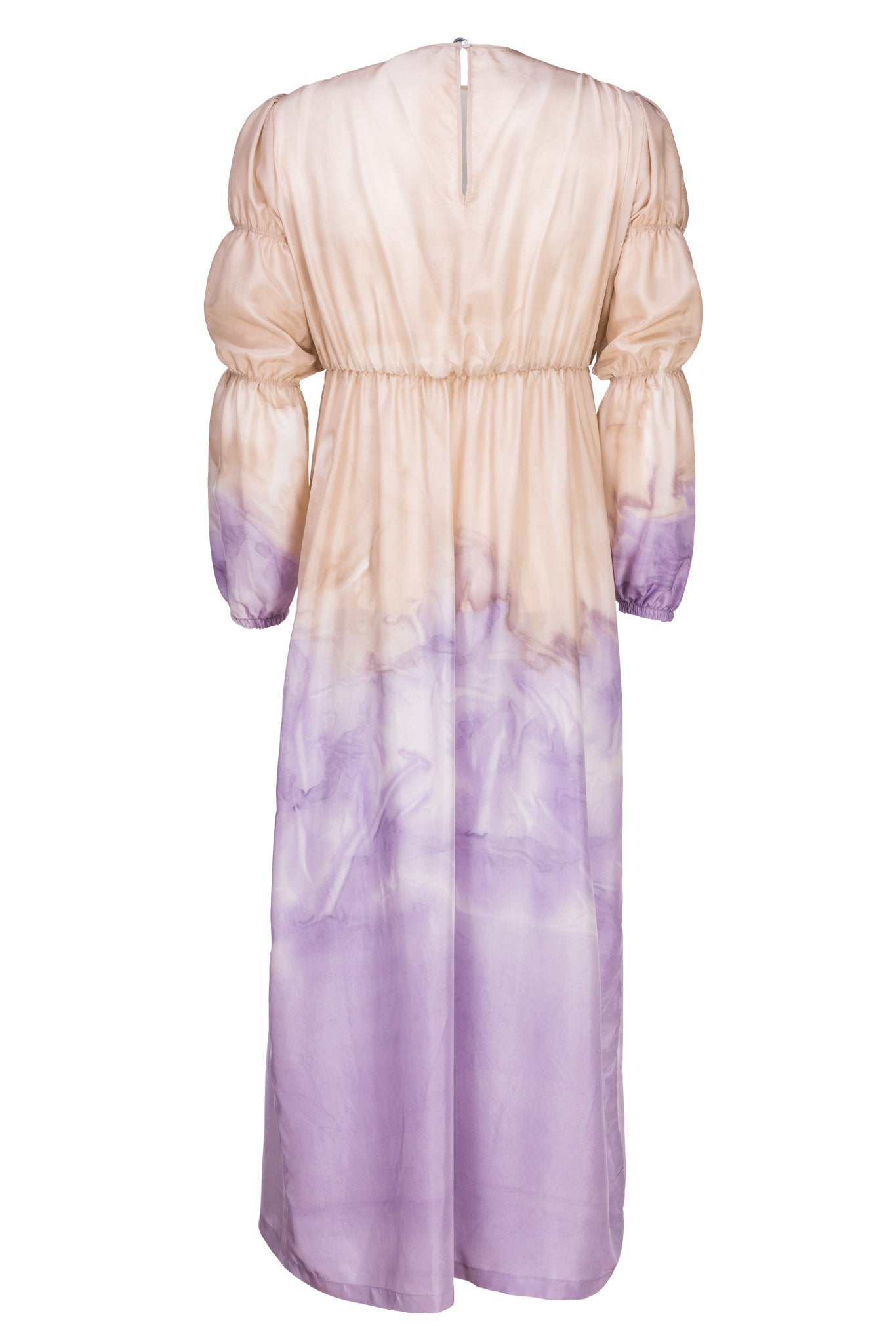 Teresa dress in silk mix natural dye