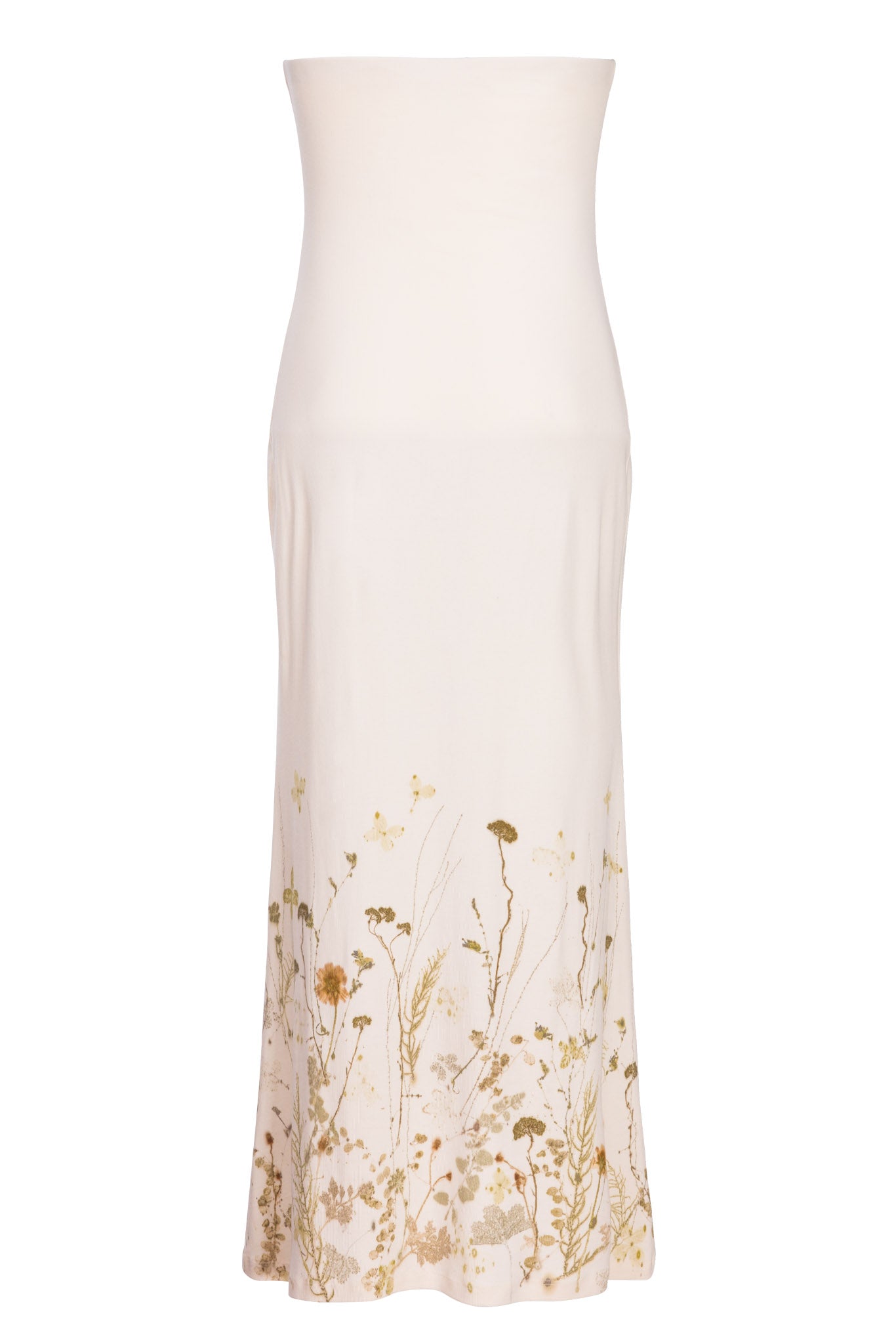 Nives knitted dress with ecoprint