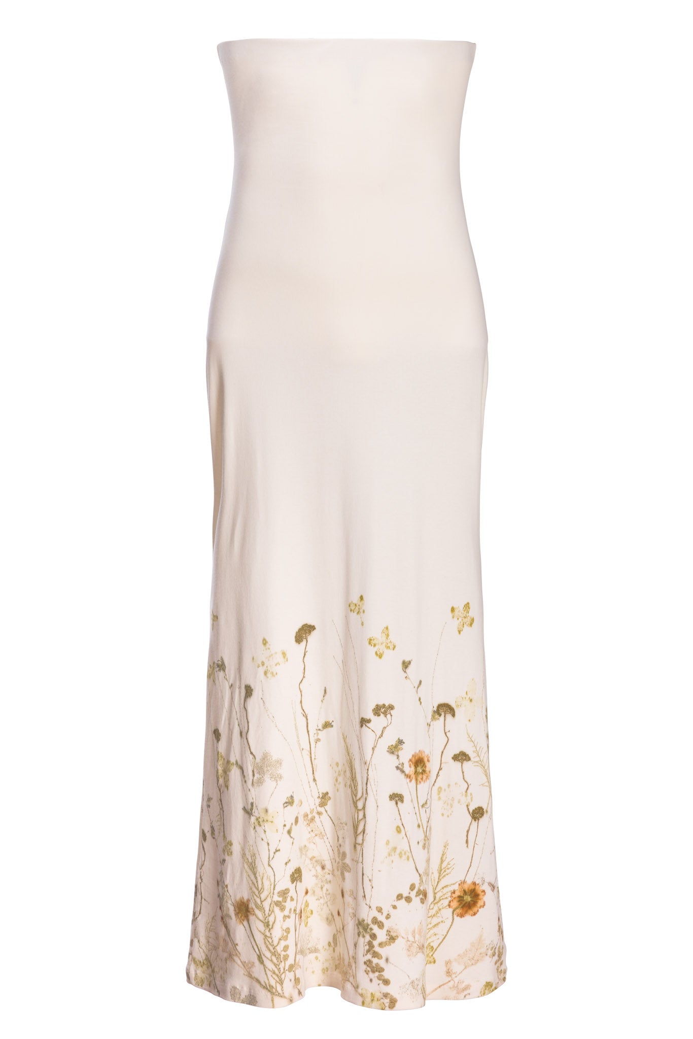 Nives knitted dress with ecoprint