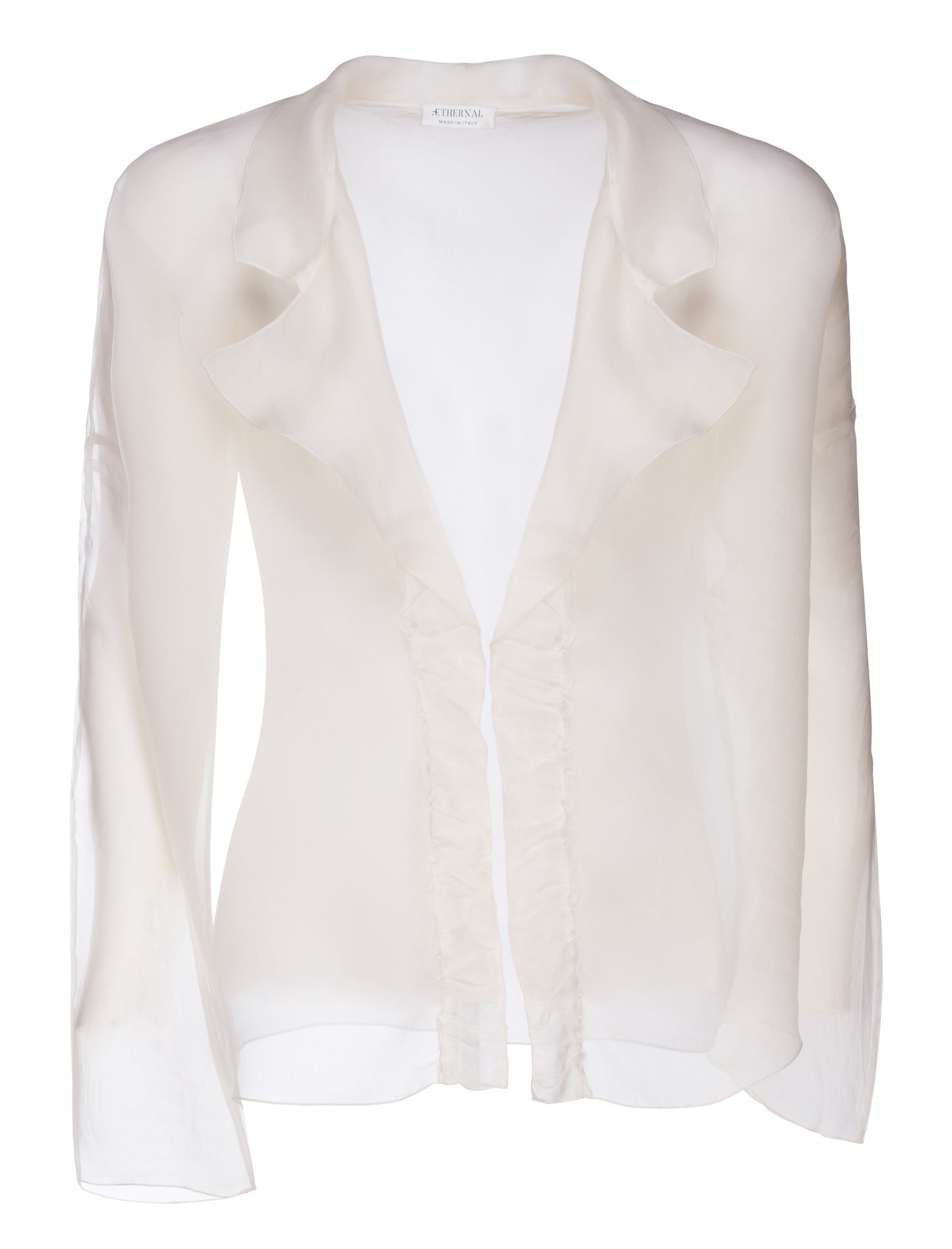 Ofelia organza jacket with ruffles