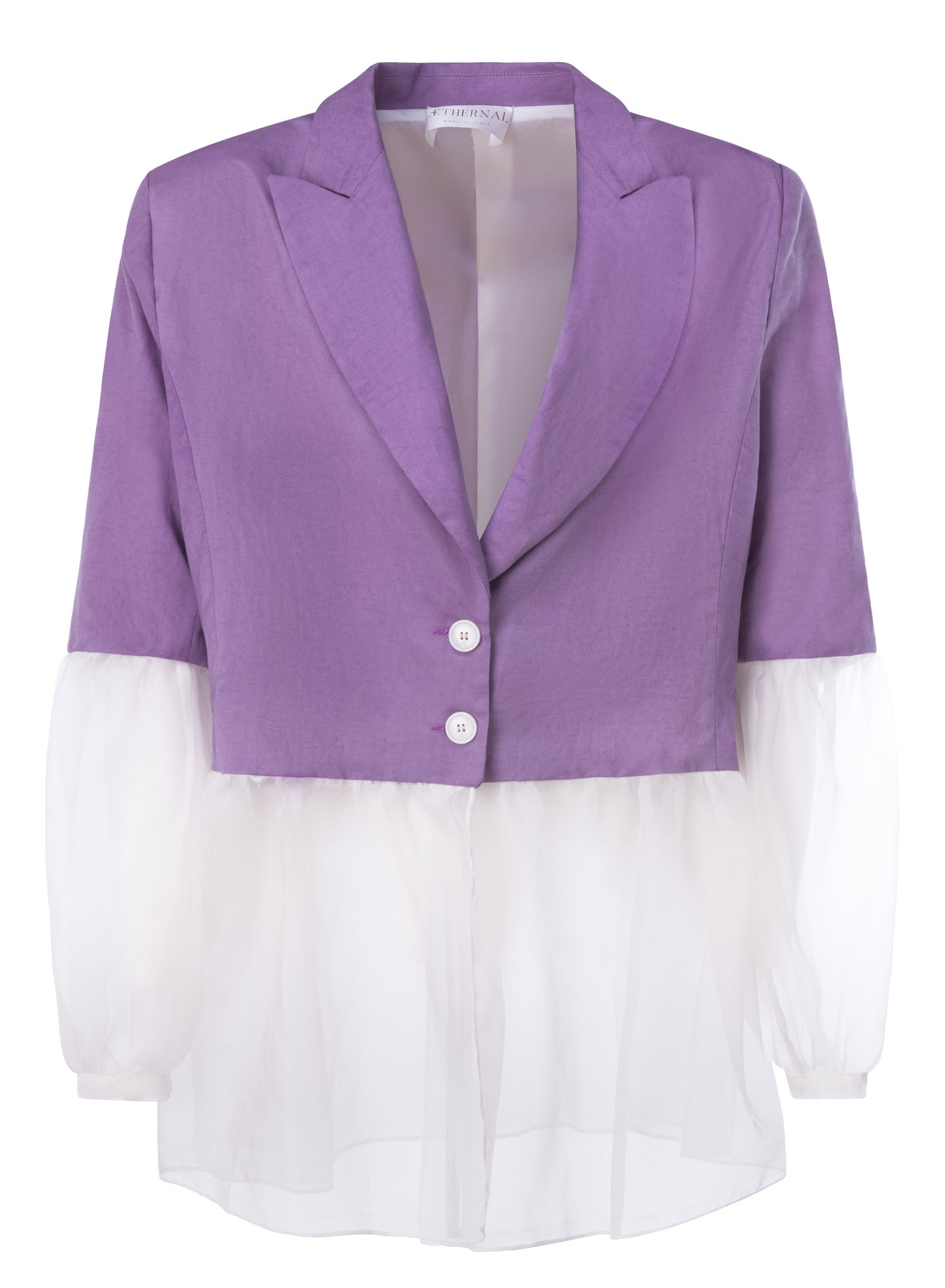 Armida Oversize Blazer Natural Dye and Organza