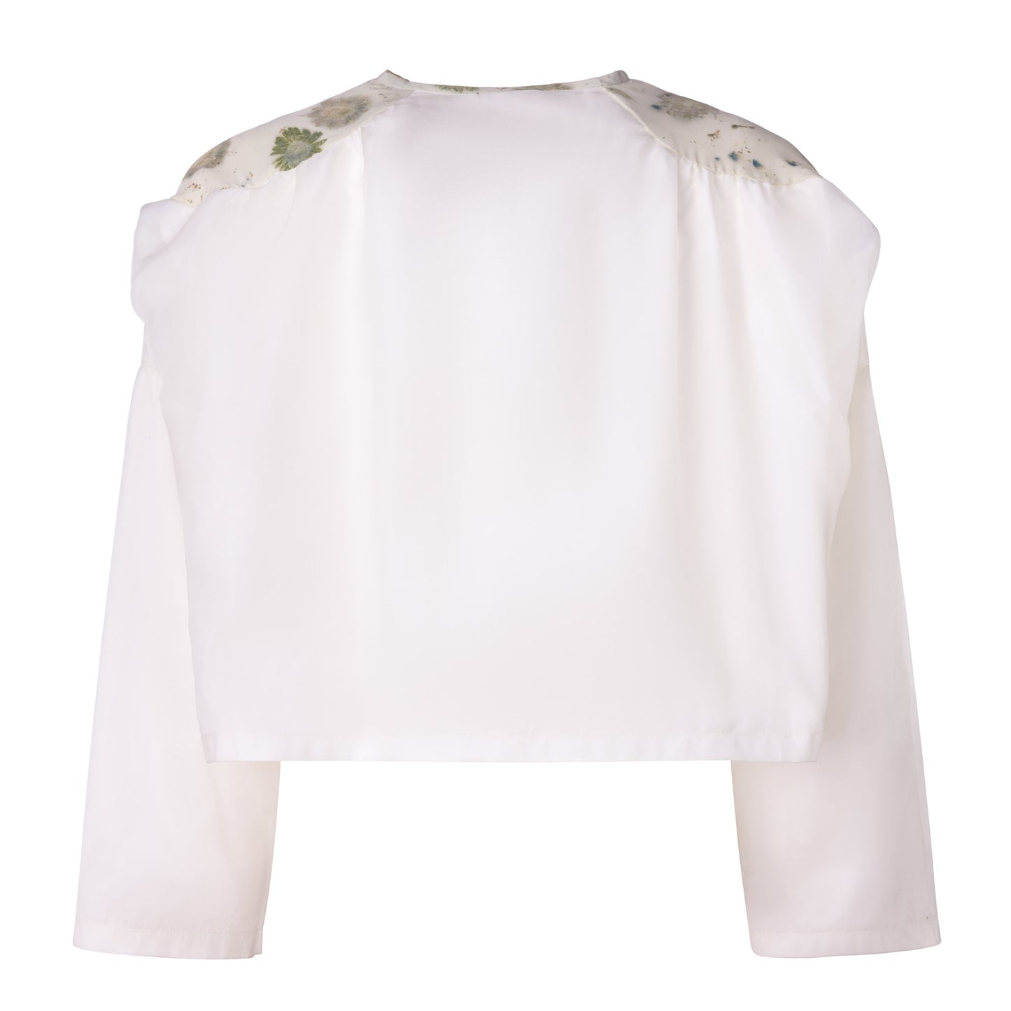 Luce shirt in cotton with ecoprint details