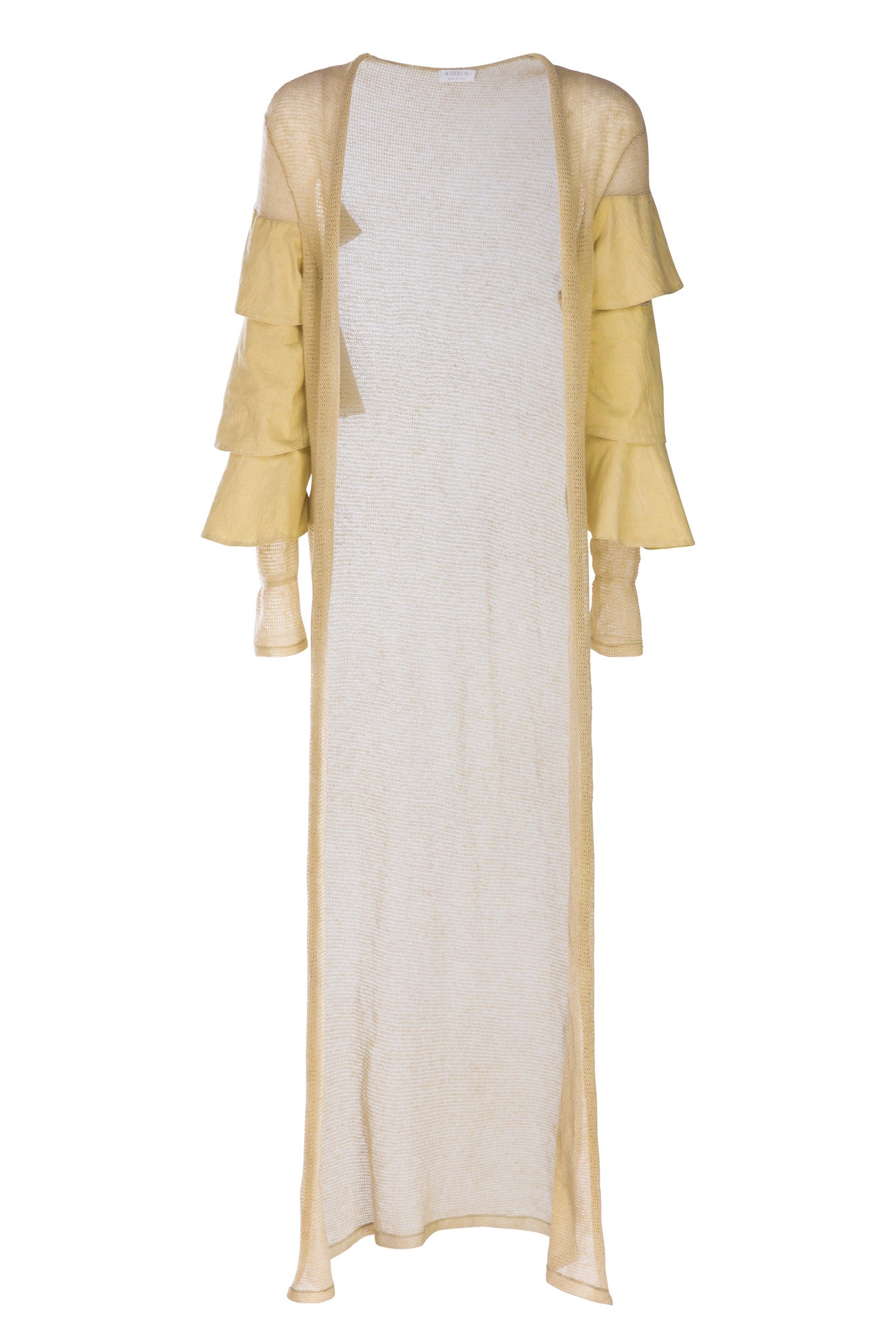 Alma long cardigan with natural dye