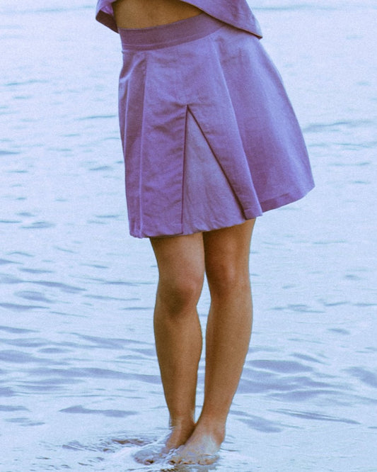 Petra skirt in natural dye linen