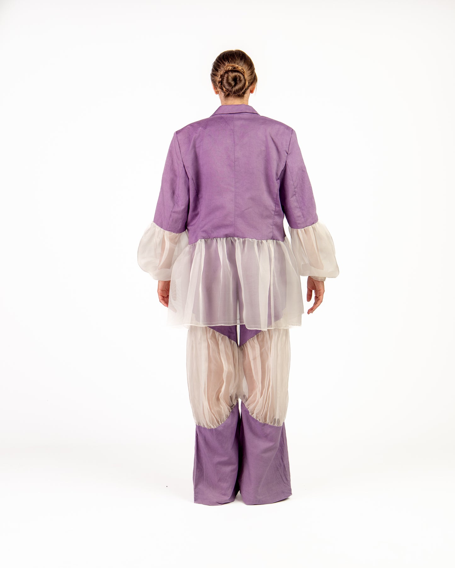 Livia trousers natural dye and organza